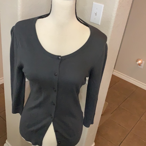 Halogen gray cardigan sweater - Picture 8 of 17